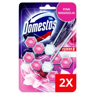 DOMESTOS Power5 WC frissítő blokk Pink Magnolia 2 x 55 g