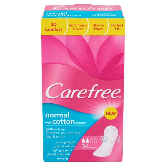 Carefree Normal with Cotton Extract tisztasági betét 34 db