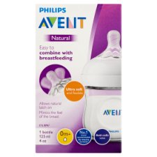 Philips Avent Natural 125 ml-es cumisüveg 0-6 hónaposoknak