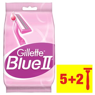 Gillette Blue II Eldobható Női Borotva, 5+2 db