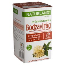 Naturland Herbal Elderflower Herbal Tea 20 Tea Bags 30 g