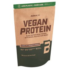 BioTechUSA Vegan Protein Sugar-Free Chocolate-Cinnamon Flavoured Plant Protein Drink Powder 500 g