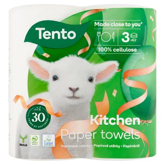 Tento Kitchen Innovations 3 rétegű, 2 tekercses háztartási papírtörlő 73 lap/tekercs