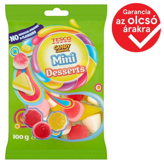 Tesco Candy Carnival Mini Desserts Fruit Flavoured Jellies 100 g