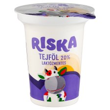 Riska laktózmentes tejföl 20% 300 g