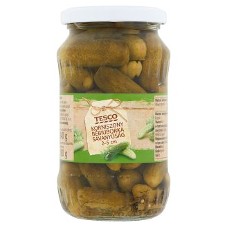 Tesco bébiuborka savanyúság 2-5 cm 340 g