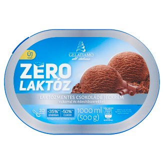 Gelatiamo Zero csokoládés jégkrém cukorral és édesítőszerrel 1000 ml