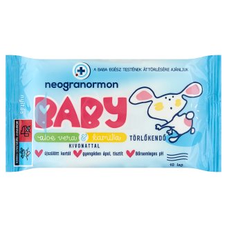 Neogranormon törlőkendő aloe vera és kamilla kivonattal 10 db