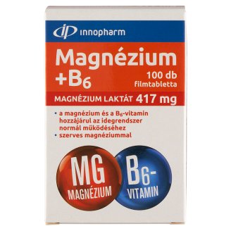 Innopharm Magnézium+B₆ étrend-kiegészítő filmtabletta 100 db 51 g