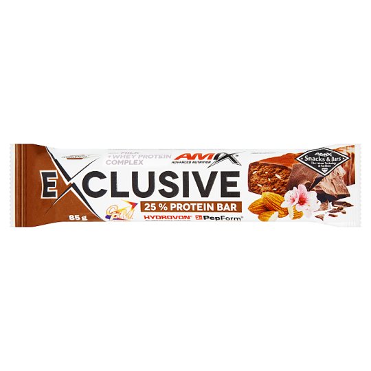 Amix Exclusive Bar dupla holland csokoládé ízű protein szelet 85 g