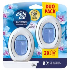 Ambi Pur Bathroom Air Freshener, Fights Odour And Freshens, Spring Awakening  Count