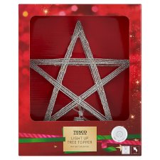 Tesco Light Up Tree Topper Battery Operated