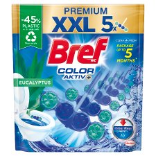 Bref Color Aktiv Eucalyptus Toilet Block 5 x 50 g (250 g)