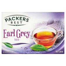 Packers Best Earl Grey ízű fekete tea 80 filter 120 g