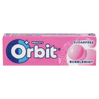 Orbit Bubblemint gyümölcs- és mentaízű cukormentes rágógumi édesítőszerrel 10 db 14 g