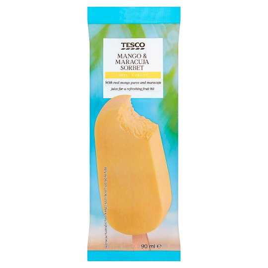 Tesco Mango & Maracuja Sorbet 90 ml Tesco Groceries