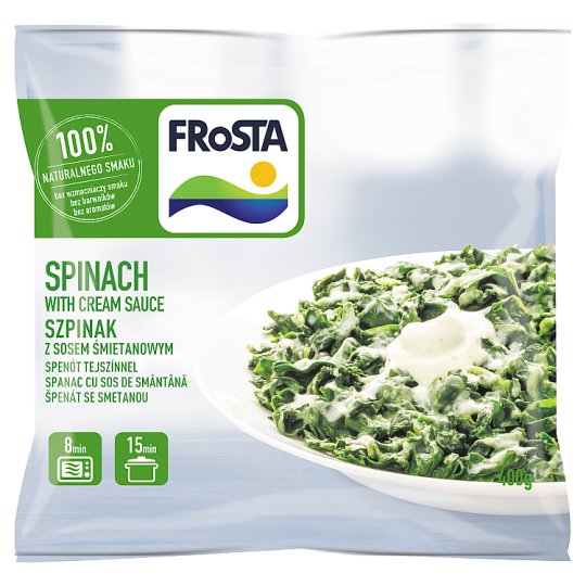 FRoSTA QuickFrozen Spinach with Cream Sauce 400 g Tesco Online