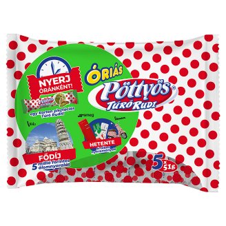 Pöttyös Óriás Túró Rudi natúr túródesszert 5 x 51 g