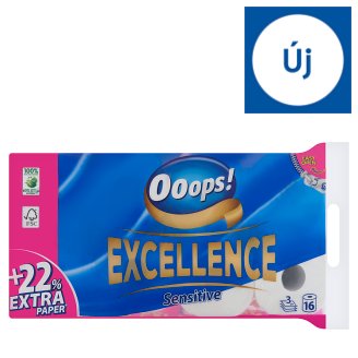 Ooops! Excellence toalettpapír 3 rétegű 16 tekercs