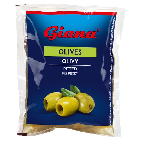 Giana spanyol zöld magozott olívabogyó sós lében 195 g