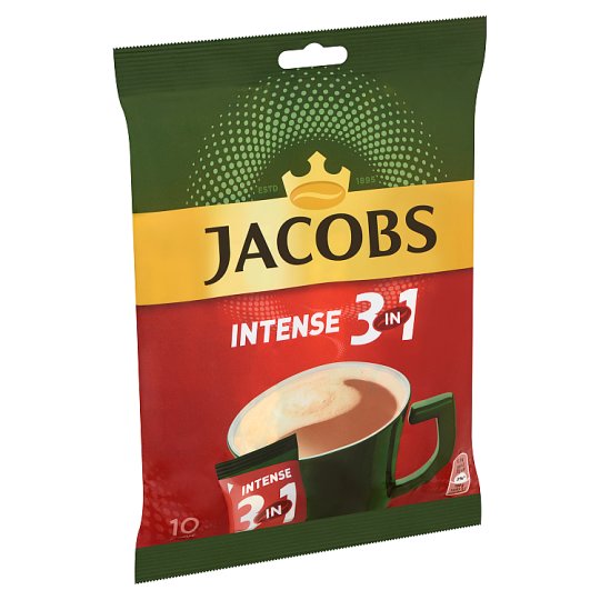 Jacobs Intense 3in1 azonnal oldódó kávéitalpor 10 db 175 g