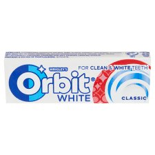 Orbit White Classic mentaízű cukormentes rágógumi édesítőszerrel 14 g