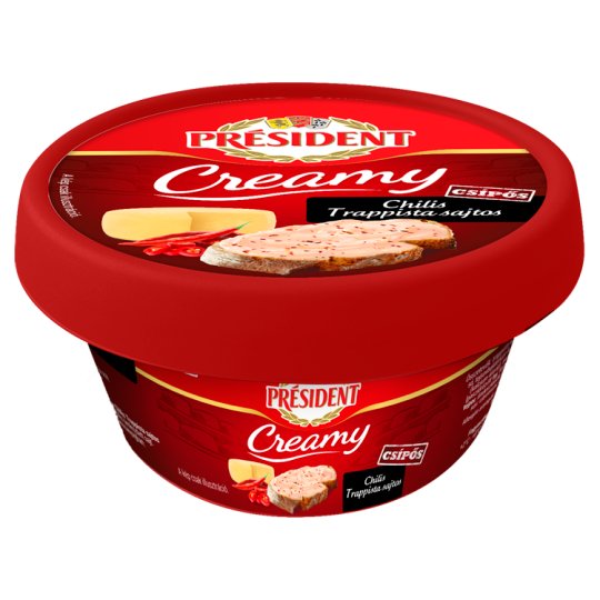 Président Creamy Chilli Trappist Cheese Processed Cheese Spread 125 g