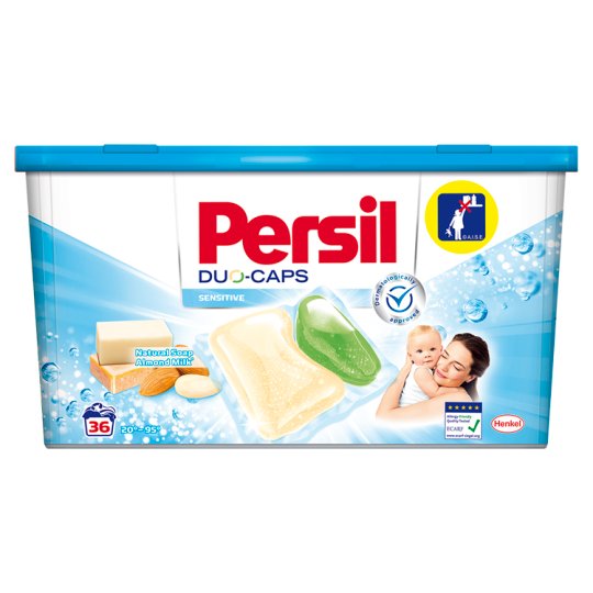 Persil Duo-Caps Sensitive mosószer koncentrátum fehér és világos ruhadarabokhoz 36 mosás 900 g