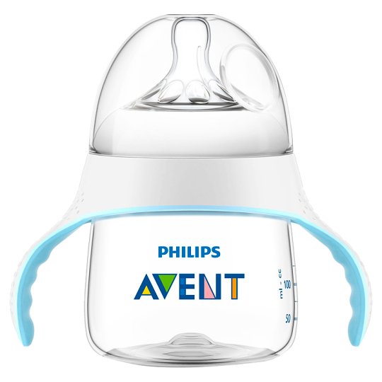 Philips Avent Premium 150 ml-es tanuló cumisüveg 3 lyukú, közepes átfolyású cumival 4 hónapos kortól