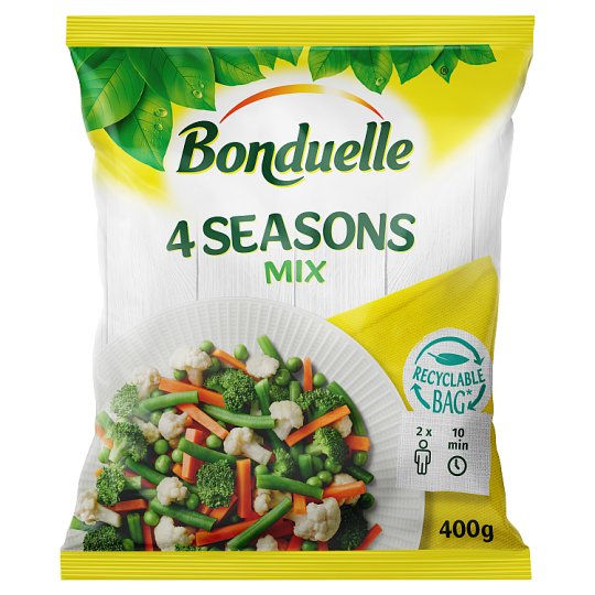 Bonduelle gyorsfagyasztott 4 évszak zöldségkeverék 400 g