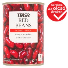 Tesco vörösbab chilis szószban 400 g