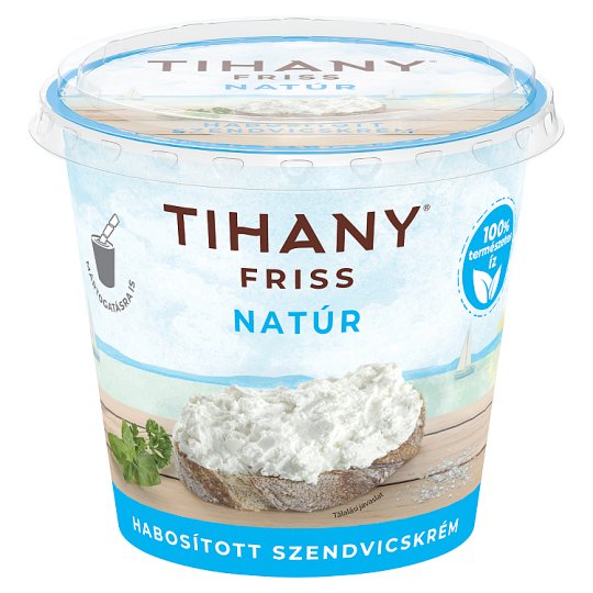 Tihany Friss natúr habosított szendvicskrém 140 g