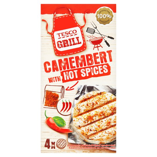 Tesco Grill camembert sajt 16 g-os csípős fűszerkeverékkel 4 x 80 g