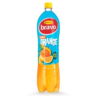 Rauch Bravo Sunny Orange narancs gyümölcsital cukorral, édesítőszerekkel és 4 vitaminnal 1,5 l