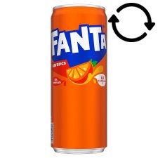 Fanta Carbonated Orange Flavoured Soft Drink 300 ml