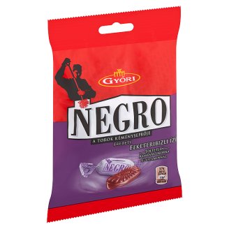 Győri Negro feketeribizli ízű töltetlen keménycukorka 79 g