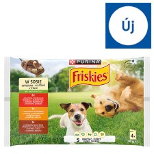 Friskies Complete Pet Food for Adult Dogs in Sauce 4 x 85 g (340 g)