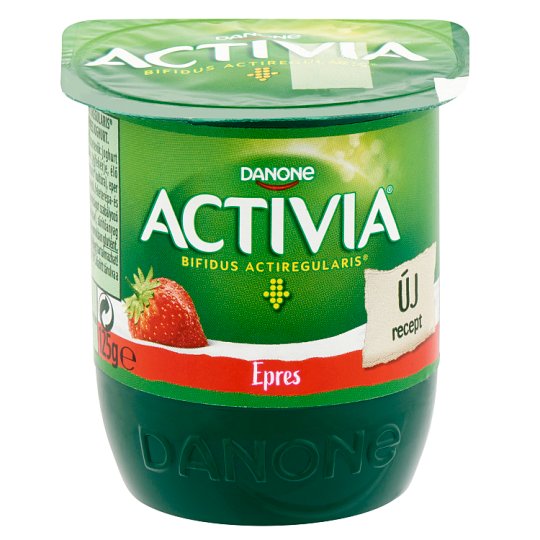 Danone Activia élőflórás, zsírszegény epres joghurt 125 g