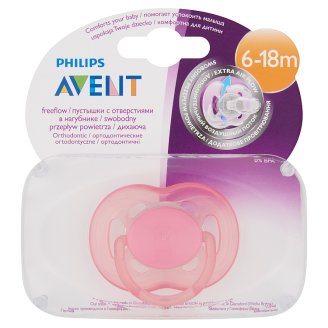Philips Avent légáteresztő játszócumi védőkupakkal 6-18 hónapos korig