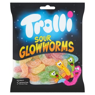 Trolli Sour Glowworms gumicukor 100 g