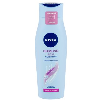 NIVEA Diamond Gloss Care ápoló sampon gyémánt részecskékkel normál és fénytelen hajra 250 ml