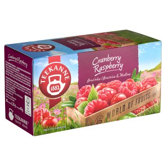 Teekanne World of Fruits vörös áfonya- és málnaízesítésű gyümölcstea keverék 20 filter 45 g