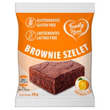 Family Heart Orange Flavored Brownie Slice 30 g