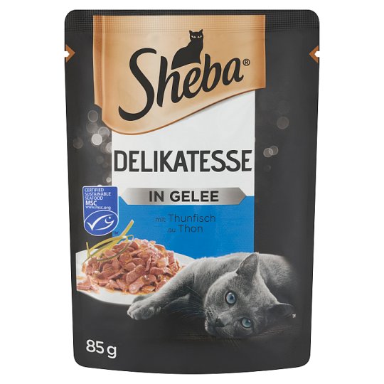 Sheba alutasakos tonhallal aszpikban teljes értékű állateledel felnőtt macskák számára 85 g