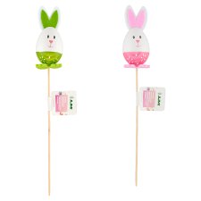 Jumi Egg Shaped Bunny on a Stick Easter Decoration