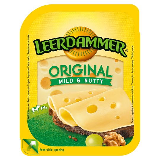 Leerdammer Original laktózmentes zsíros félkemény szeletelt sajt 100 g