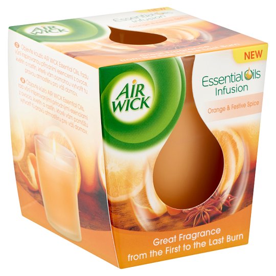 Achat Air Wick Essential Oils · Bougie parfumée · Anti-tabac Orange • Migros