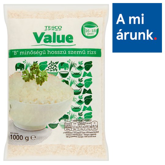Tesco Value "B" Quality Long Grain Rice 1000 g
