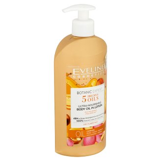 Eveline Cosmetics Botanic Expert ultra-tápláló krémes állagú testolaj 5 féle olaj kivonattal 350 ml