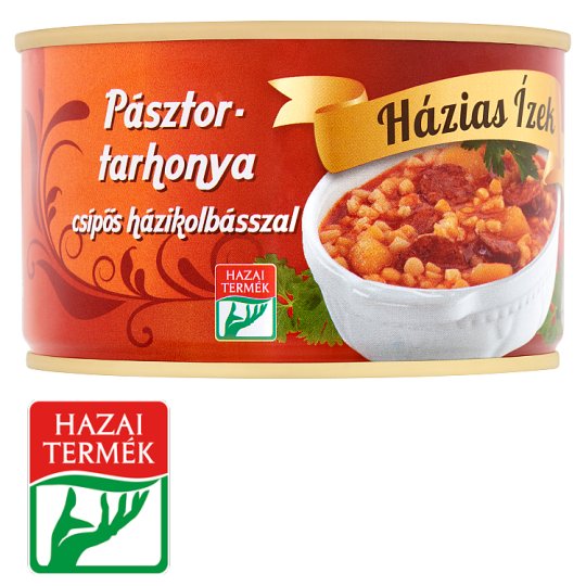 Házias Ízek Shepherd Grated Noodles with Hot Sausage 400 g